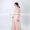 Size Available Elegant Pink Scoop Capped Bow Zipper Floor-length Formal Party Evening Dresses