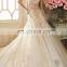Floral sleeveless  flourish Beaded wedding Bridal Gown