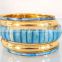 Wholesale Fashion Bangle set-Indian Costume cuff bracelets-Sky blue party wear cuff bracelet 2016