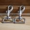 Wholesale metal swivel clasp hooks metal D ring hooks for bag handles