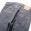 Factory Grey Jeans Genuine Leather Patches Selvege Jeans Pant