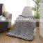 Wholesale Chunky Knit Wool Weighted Blanket Handmade Custom chunky knit blanket throw