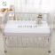 Baby Breathable Waterproof Quilted Fitted Crib Mattress Pad with Bamboo Terry Fabric