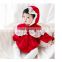 ins autumn new baby princess style doll collar romper bag fart clothes send lace hat