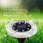 Wholesales Price Outdoor Solar Lights waterproof Landscape Lighting 8 LED Ground Garden Patio Disk Light For Lawn