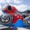 Motorcycle Theme Inflatable Interactive Pull Riding Games For Adults