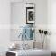 Frameless Decorative Wall Mounted Beveled Edge Clear Silver Mirror