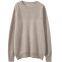 New Cashmere Sweater Men's Round Neck Pullover Sweater Base Thickening Casual Style and Solid Color