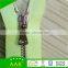 3#Platinum Double Point Teeth Close End Metal Zipper