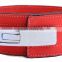Professional Fitness Weightlifting Power Gym Belt Lever Genuine Colored Leather Belt 4" Silver Buckle New (Different Colors)