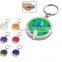 Mini Super Bright Light Round LED FlashLight With Keyring KeyChain