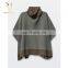 Women Winter Knitted Cashmere Poncho,Turtleneck Poncho for Women