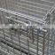 Galvanized foldable metal turnover box,dutch weave filter mesh,hypacage stacking mesh pallet cages