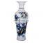 Traditional Chinese  Large Hand Painted Landscape Design Blue And White Porcelain Floor Vases