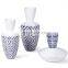 Modern Geometric Pattern Rhombus Ceramic Porcelain Vase for Home  Decoration