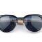 made by hand wood temple semi rimless half frame rimmed polarized sungalsses