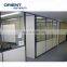 hot sales nice quality anodized extruded  modern office  thick glass panel for partition interior