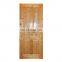 Modern oak interior design flush door with groove design