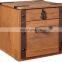 Large Capacity Bedside Table Solid Wood Night Stand