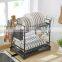 Stainless Steel Kitchen Plate Rack 2 Layer Kitchen Organizer Dish Rack Storage Holders