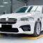 CLY Car bumpers For 2010-2017 BMW 5 Series F10 F18 Upgrade 2021 M5 Body kits With Siamese large Grille