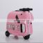 Air Wheel Series- Children's Electrical Riding Suitcase SQ3 Wholesale Cute Kids Trolley Folding Kick Scooter Travel Luggage