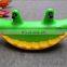 Kids PP material whale seesaw rocking indoor toys ride and rocker for kindergarten