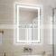 Large Beauty salon light led hollywood round strip vanity wall Oval mirror with organizer