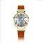 REBIRTH RE034 Women Wholesale Thin Band Watch Classic Quartz Gold Case Watches