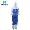 Microporous Combined with SMS Wholesale Price Industrial Use Back Splicing Breathable Coverall with Zipper and Custom Service