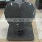 black heart shape granite carving tombstone monument