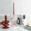 Nordic Long Stem Glass Candle Holder Pink Crystal Bougeoir En Verr Glass Candle Holders For Home Decor House Decoration Interior