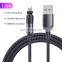 New Arrival 1.2M USB 180 degree rotating 3A Charging Cable With Data Transfer Cable Chargers for iPhone