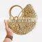 Mini Half Moon Straw Bag Water Hyacinth crossbody bag New Arrival Beach bag Wholesale