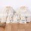 Custom White Black Large Dust Bag Gift Drawstring Bag for Packaging Handbag Luxury