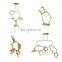 Luxury Modern Hotel Crystal Special Designers Pendant Lights Led Antique Gold Chandelier For Living Room