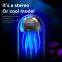 New Creative Jellyfish BT Speakers Colorful Lamp Audio Music Player Box Mini Portable Subwoofer Bedroom Desk RGB Medusa Speaker