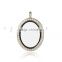 26*32 oval shape zinc alloy metal magnetic floating live locket pendant popular designer necklace cheap price