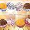 custom design Paper cake cup cupcake square paper baking cups