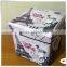 Square pu leather foldable portable folding step stool