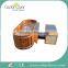 small oval wooden freestanding hydro spa hot tub