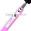 Selfie Stick with zoom function, bluetooth selfie stick, flexible extendable monopod