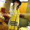 New Arrival Warm Fashion Long Striped Wool Acrylic Knitted Girls Winter Scarf