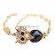 Hot Cute Fashion 18K Gold Plated Austrian Crystal Owl Bracelet