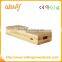 2016 Newest ultra thin customized design logo 4000mah portable natural wooden power bank