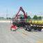 log trailer with crane kit and seat