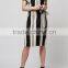 kimono style strips women dress short sleeves women dress OEM service