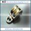 China Professional Manufacturer Small Metal Zinc Alloy Nickel Plate Belt Pulley With Single Rigid Wheel