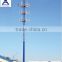 single telephone pole towers
