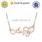 Gold simple design casual metal bar pendant female choker necklace